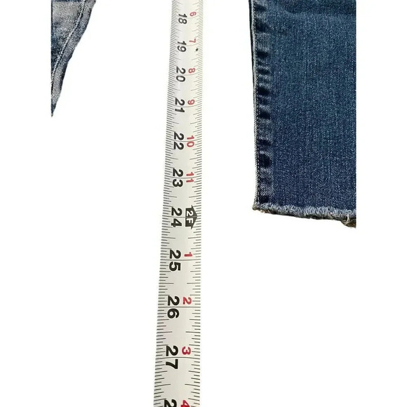 AG Adriano Goldschmied Farrah skinny ankle high rise Raw Hem Jeans Size 32R - Picture 2 of 9